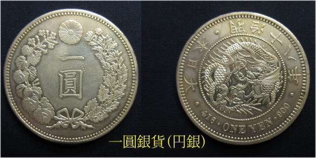 貿易銀　旧1円銀貨　2枚セット